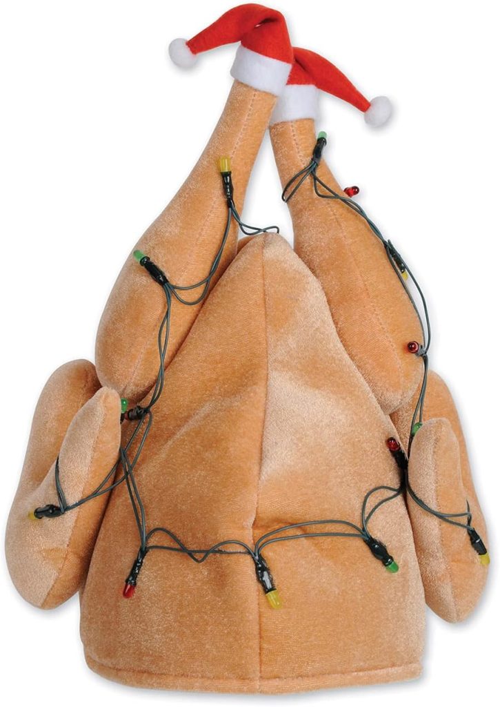 Beistle Plush Light-Up Christmas Turkey Hat - Christmas Gifts