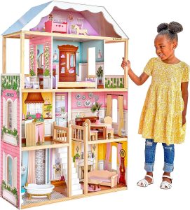 KidKraft Charlotte Classic Wooden Dollhouse- Best Dollhouses For Kids