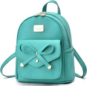 I IHAYNER Girls Bowknot Cute Leather Backpack - best Christmas Gifts