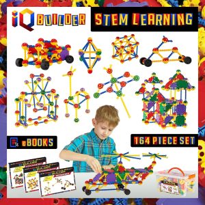 IQ Builder STEM Learning set - Best Meaningful Gifts for 10-Year-Old Boy - Great Surprises