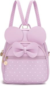 KL928 Girls Bowknot Polka Dot Cute Mini Backpack - Best Christmas Gifts