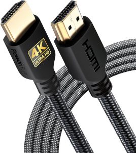 PowerBear 4K HDMI Cable 10 ft | High Speed Hdmi Cables - Best WIFI Projector for Outdoor Movies