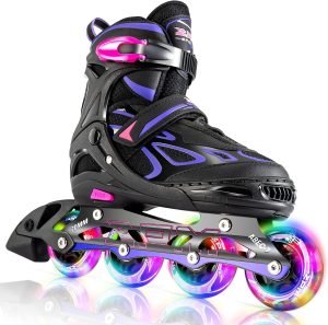 2PM SPORTS Vinal Girls Adjustable Flashing Inline Skates