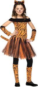 Girls Halloween Costume Tigress Tiger Costume