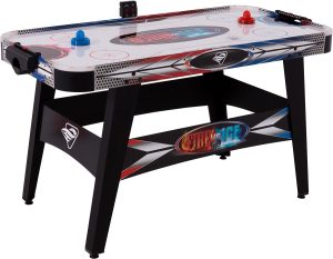 Triumph Fire ‘n Ice LED Light-Up 54” Air Hockey Table Includes 2 LED Hockey Pushers and LED Puck for Kids