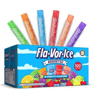 Fla-Vor-Ice Popsicle Variety Pack of 1.5 Oz Freezer Bars, Assorted Flavors, 100 Count - Top 10 Kid Inventions - Genius Creations - Changed the World