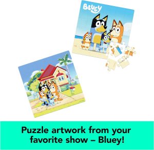 
Bluey 36-Piece Jigsaw Puzzles Two Pack Bundle with Easy Tube Storage | Bluey Birthday Party Supplies | Bluey Party Favors | Bluey Toys for Kids