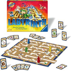 Ravensburger Labyrinth Family Board Game for Kids and Adults Age 7 and Up - Millions Sold, Easy to Learn and Play with Great Replay Value (26448) 4 players