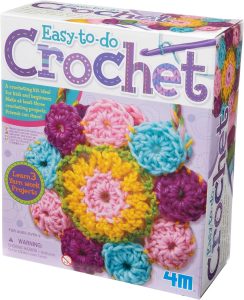 
4M 3625 Easy-To-Do Crochet Kit - DIY Arts & Crafts Yarn Gift for Kids & Teens, Boys & Girls