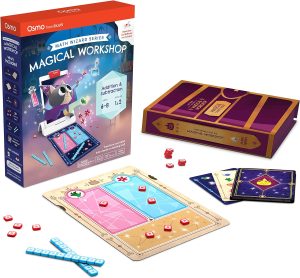 Osmo - Math Wizard and the Magical Workshop for iPad & Fire Tablet - Ages 6-8/Grades 1-2 -Addition & Subtraction-Curriculum-Inspired-STEM Toy Gifts for Kids,Boy & Girl-Ages 6 7 8