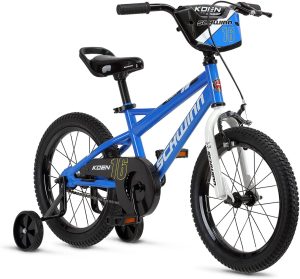 Schwinn Koen & Elm Toddler and Kids Bike, 12-18-Inch Wheels, Training Wheels Included, Boys and Girls Ages 2-9 Years Old, Rider Height 28-52-Inches, Basket or Number Plate