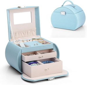 Vlando Jewelry Box for Girls Princess Style Girls Jewelry Box