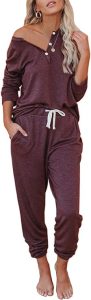 AUTOMET Womens 2 Piece Outfits Pajamas Sets Summer Lounge Sets Loungewear Sweatsuits with Sweatpants