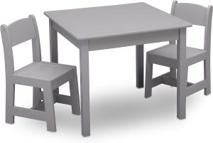 Delta Children MySize Kids Wood Table and Chair Set - kids desk and chair set