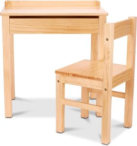 Melissa & Doug Wooden Lift-Top Desk And Chair Set
