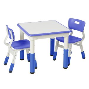 ECR4Kids Dry: Erase Square Activity Desk and Chair Set