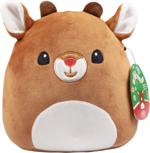 Chritmas Squishmallows 8" Rudolph - Officially Licensed Kellytoy Christmas Plush - Rudolph The Red Nosed Reindeer - Gift for Kids, Girls & Boys - 8 Inch
