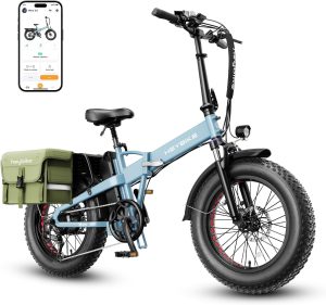 Heybike Mars 2.0 Electric Bike for Adults with 600Wh Removable Battery,Peak 1200W Motor,and 28MPH Top Speed, UL Certificated Folding Electric Bicycle with 20"×4" Fat Tire and Full Suspension